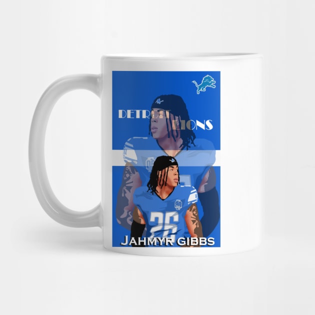 Jahmyr Gibbs Detroit Lions by DP Store